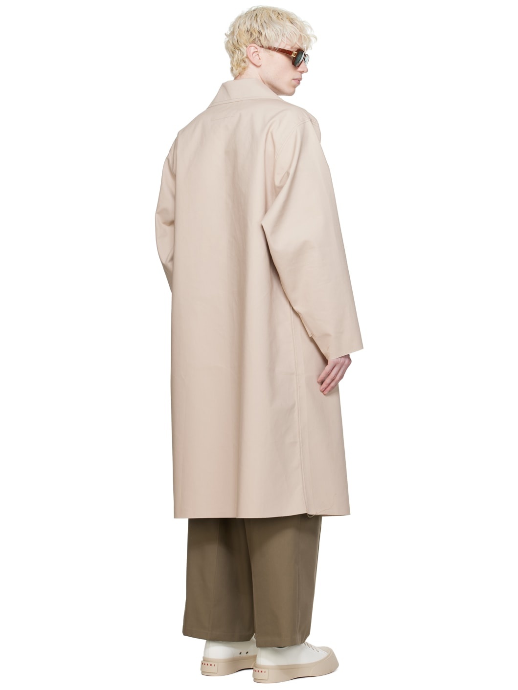 Beige Long Coat - 3