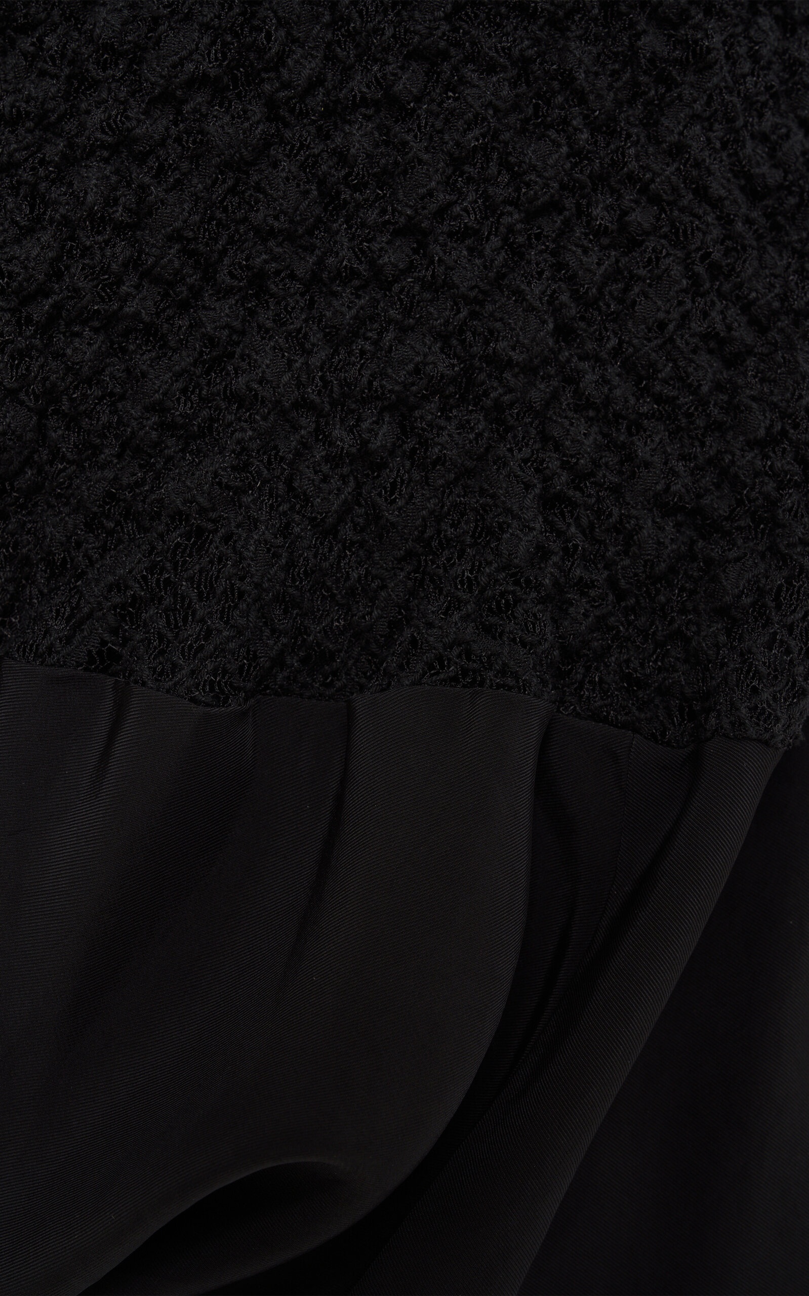 Exclusive Textured Cotton-Blend Midi Dress black - 5