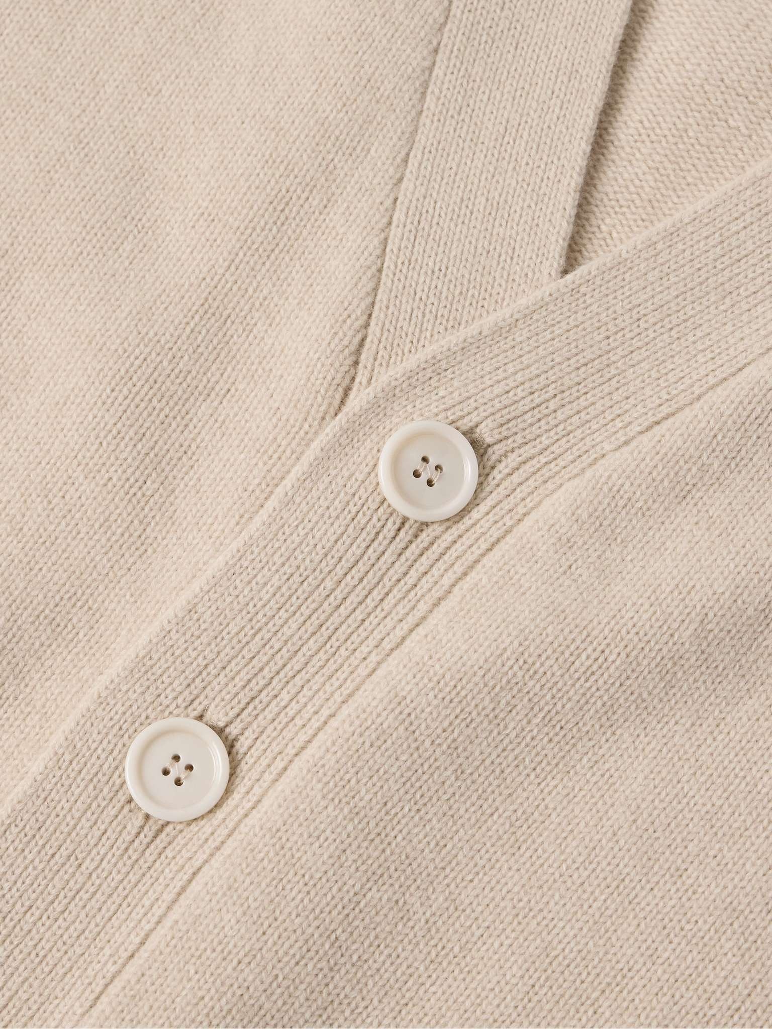 Wool and Cashmere-Blend Cardigan - 5