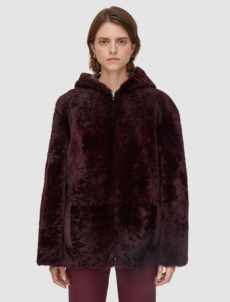 JOSEPH Reversible Shearling Cosser Coat outlook