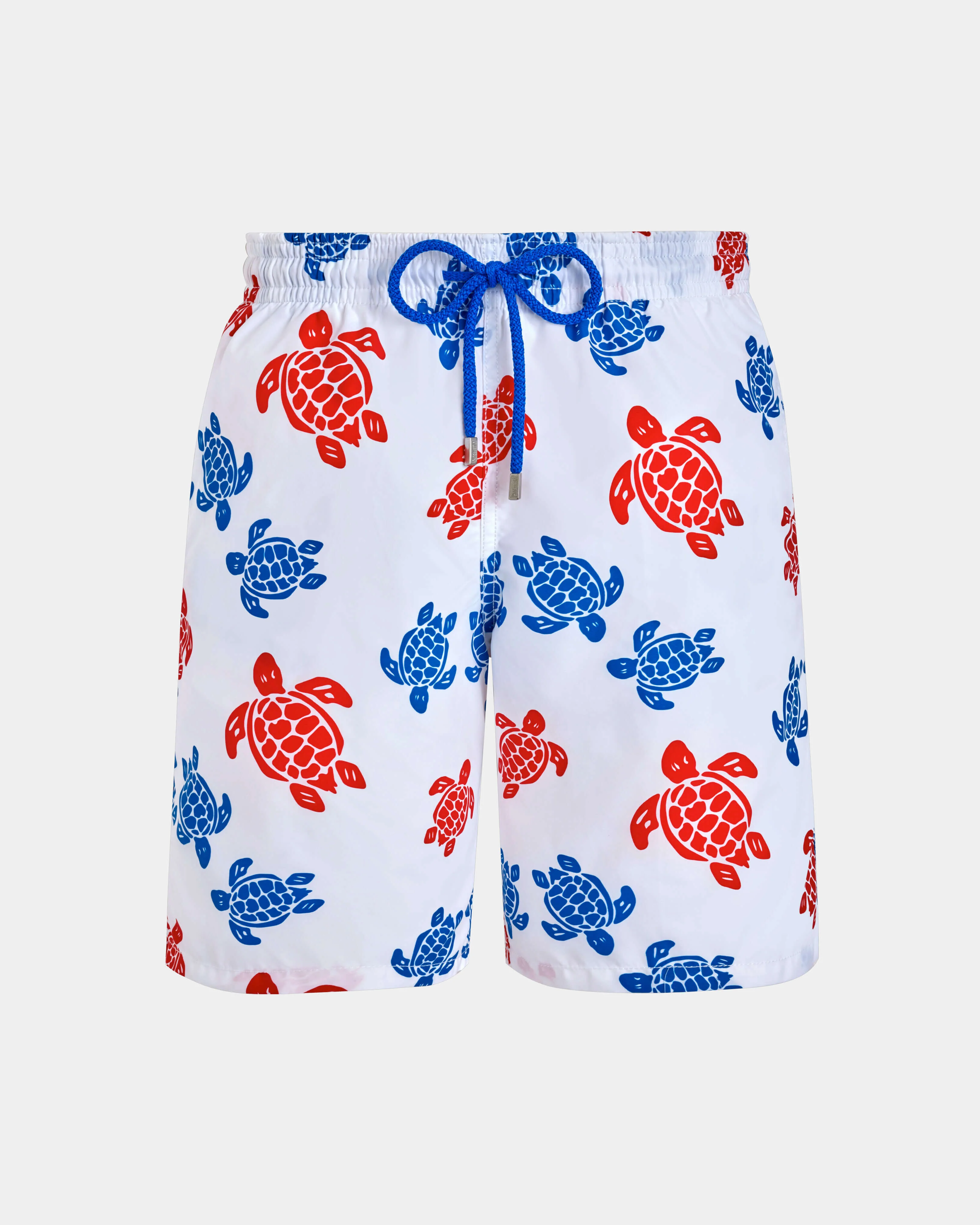 Men Long Swim Trunks Tortues Multicolores - 1