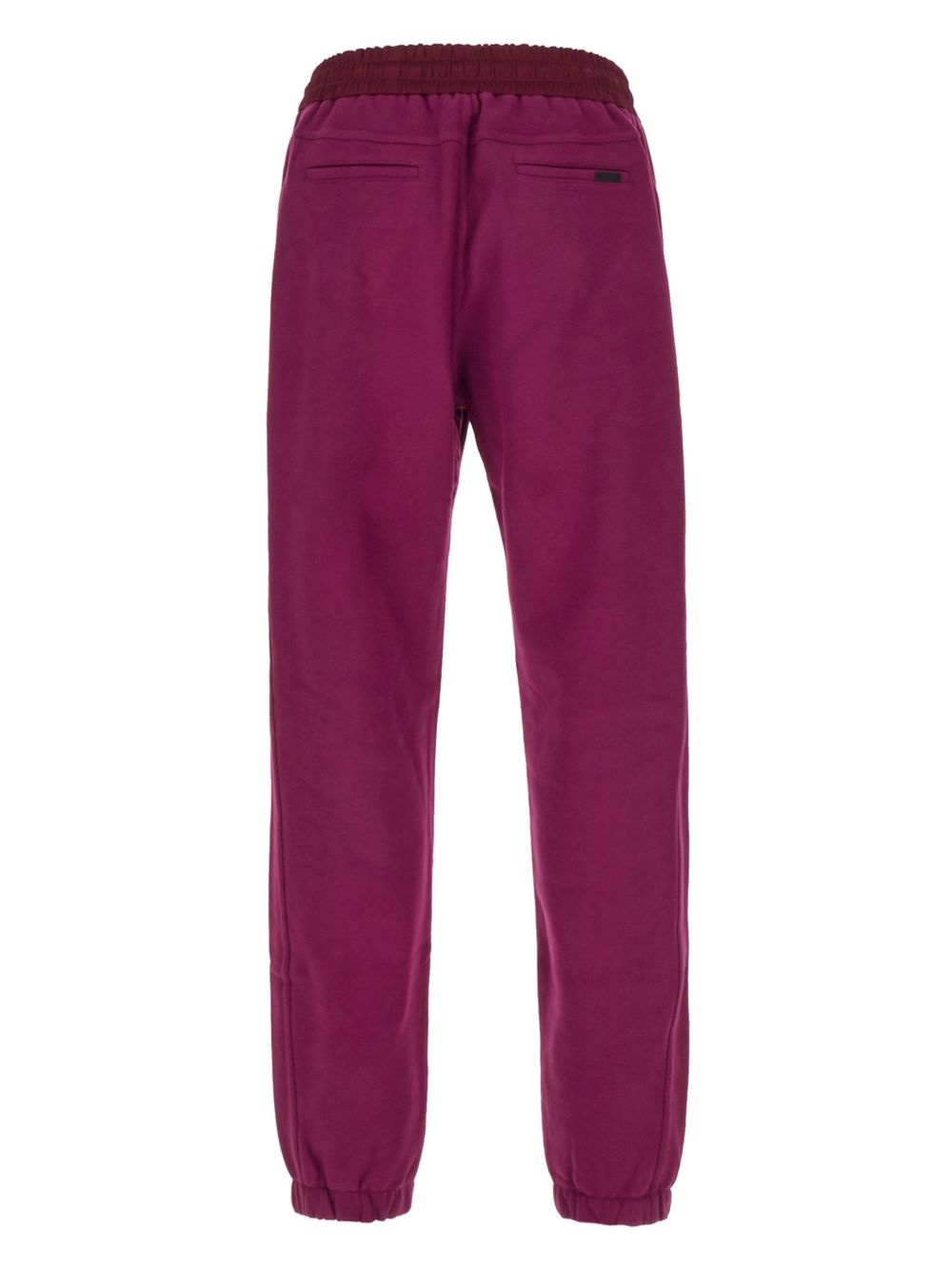embroidered-logo cotton track pants - 2