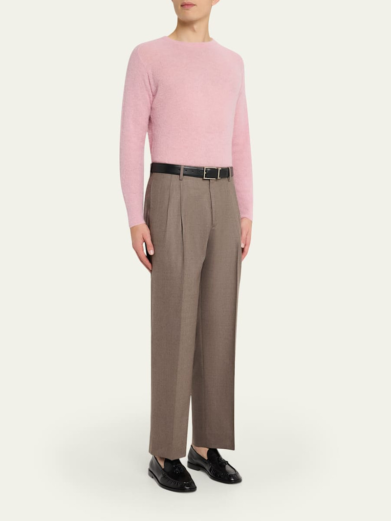 AURALEE Men's Wool Straight-Leg Trousers outlook