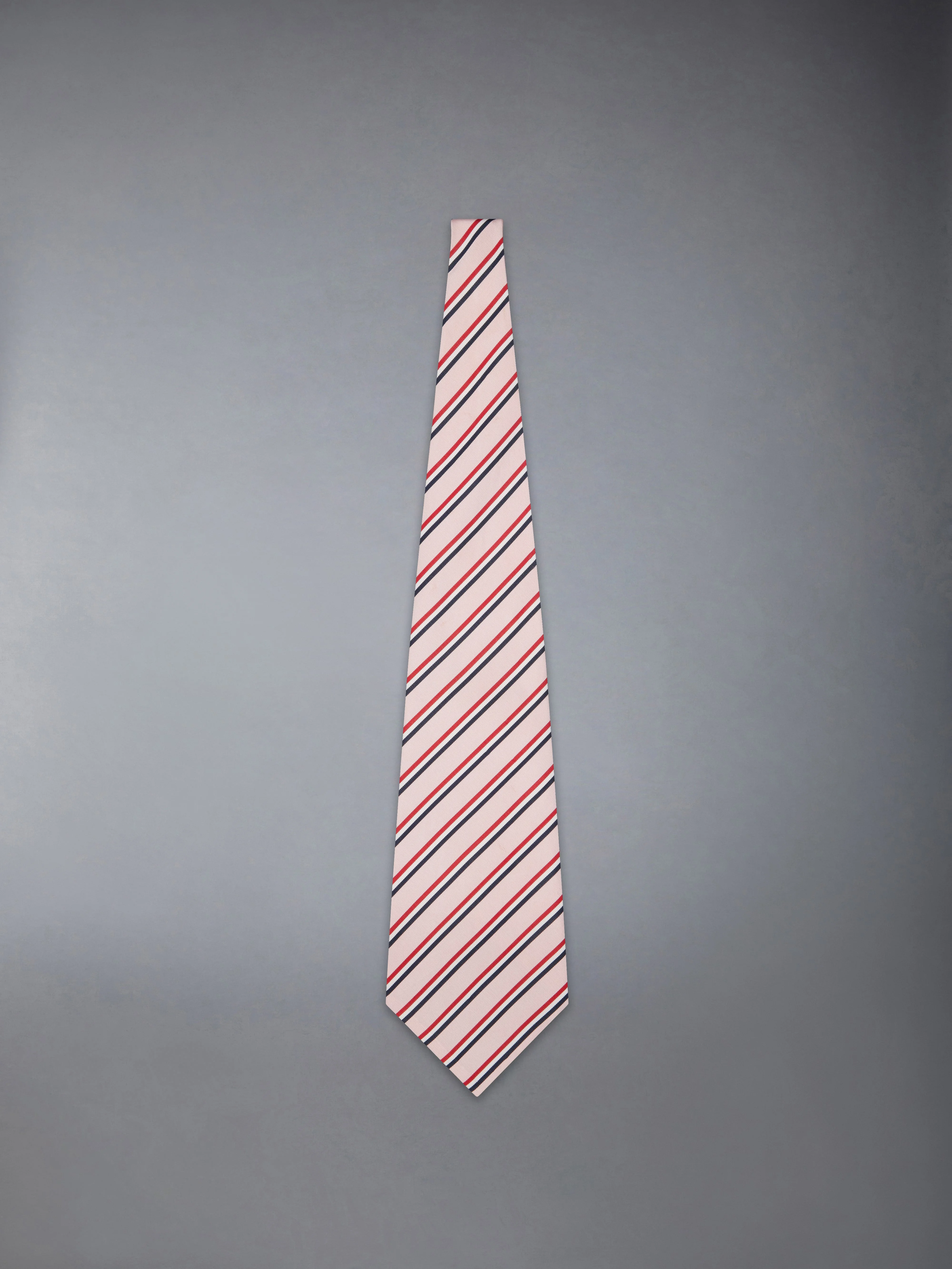SILK COTTON MOGADOR TRICOLOR WIDE TIE - 1
