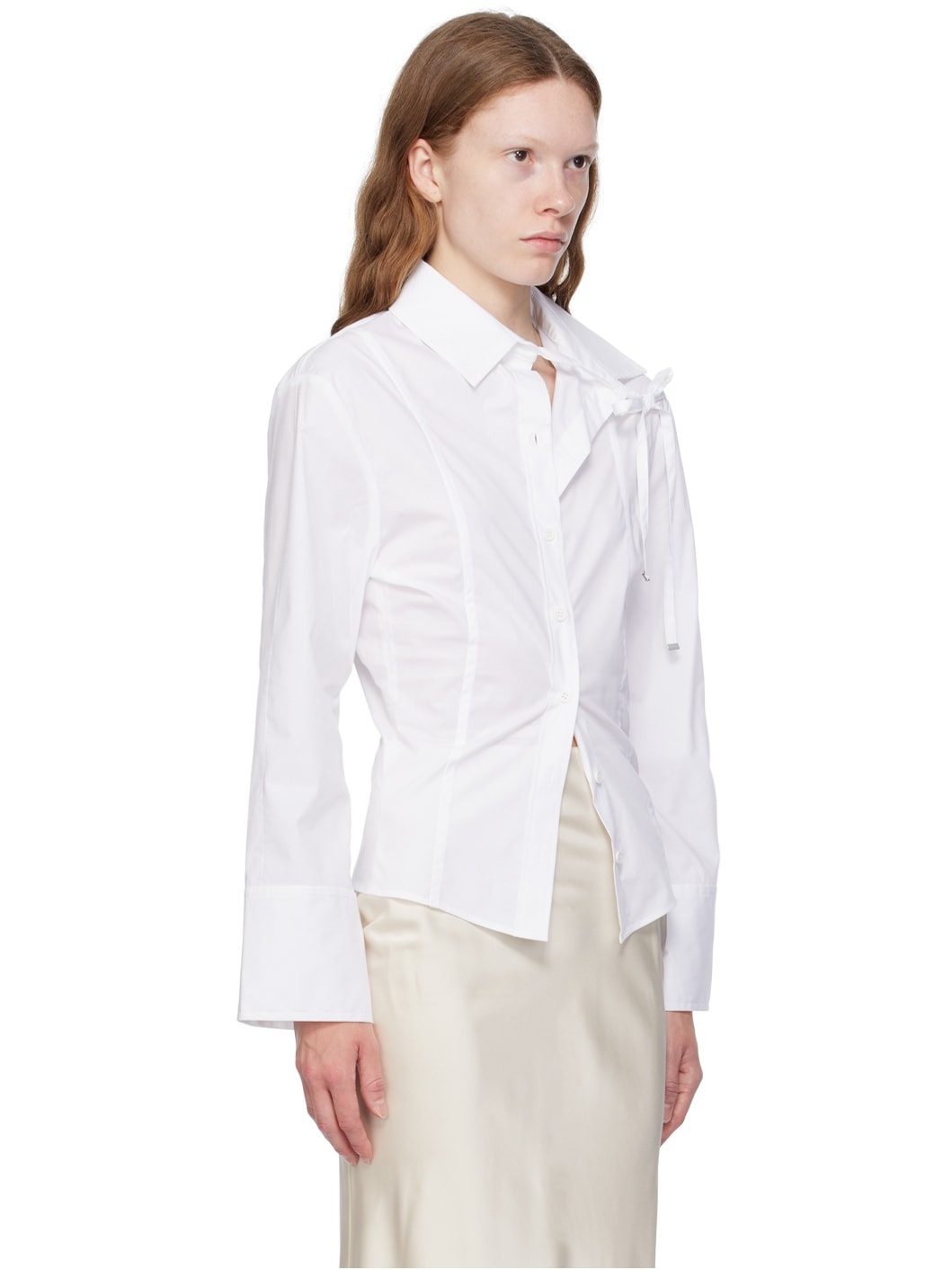 White Le Chouchou 'La Chemise Ruban' Shirt - 2