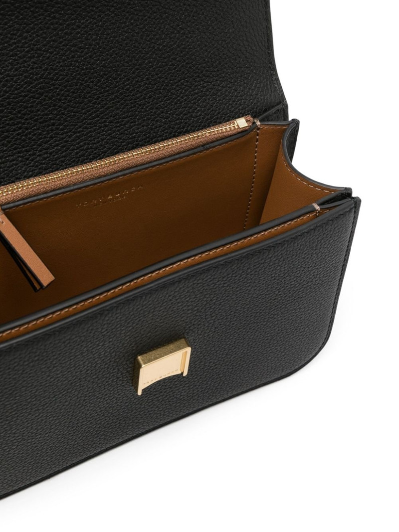 logo-plaque leather crossbody bag 5