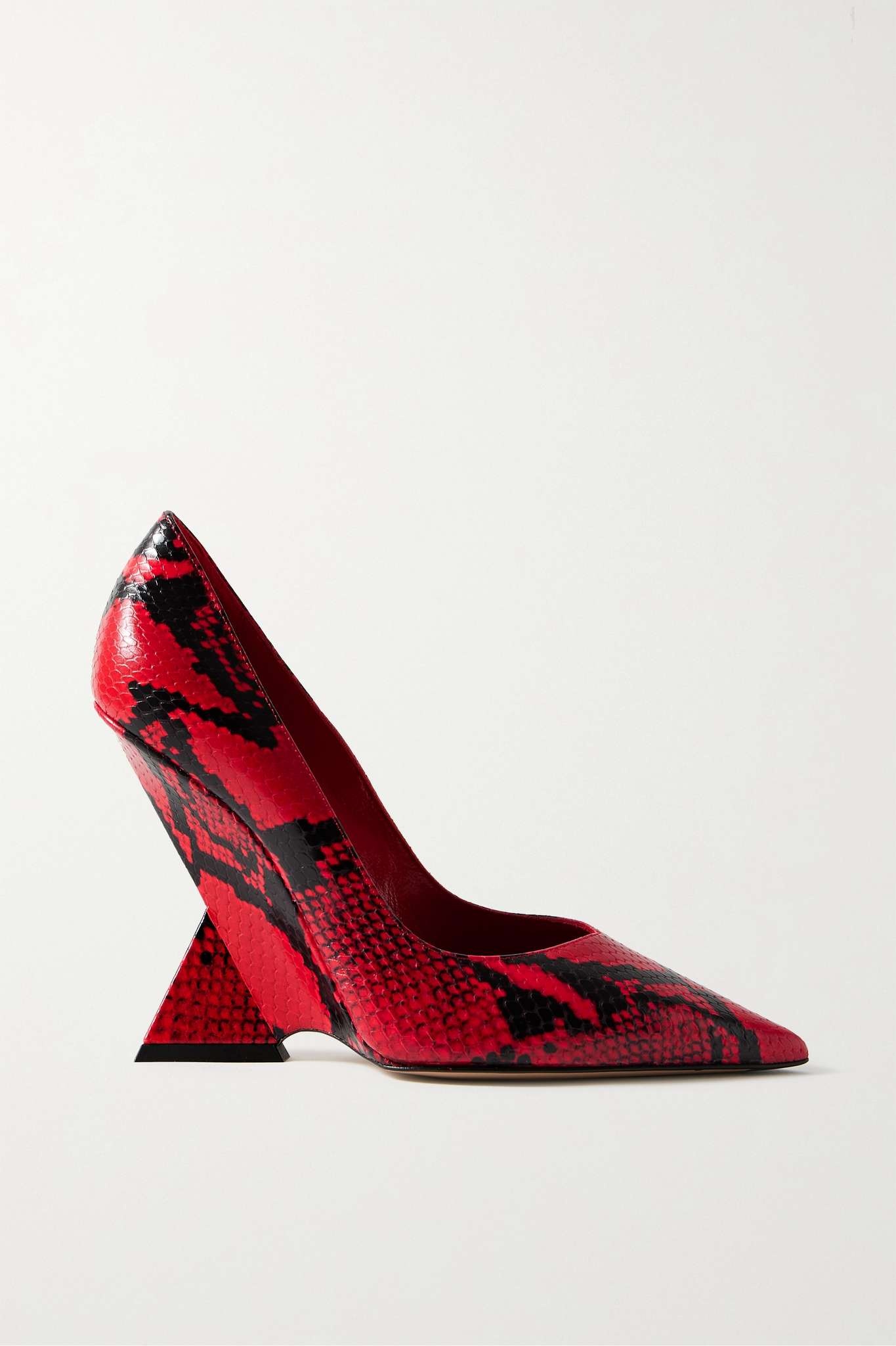 Cheope snake-effect leather pumps - 1