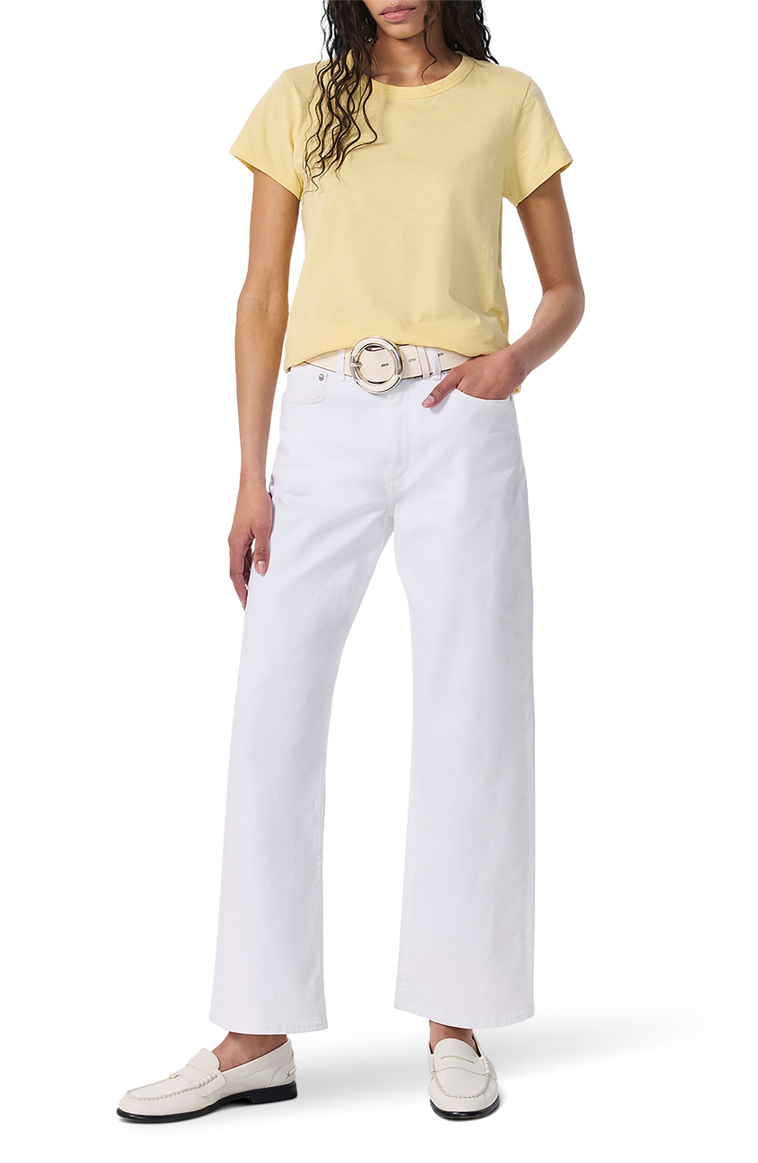 rag & bone The Slub Organic Pima Cotton T-Shirt in Sunlt at Nordstrom - 5