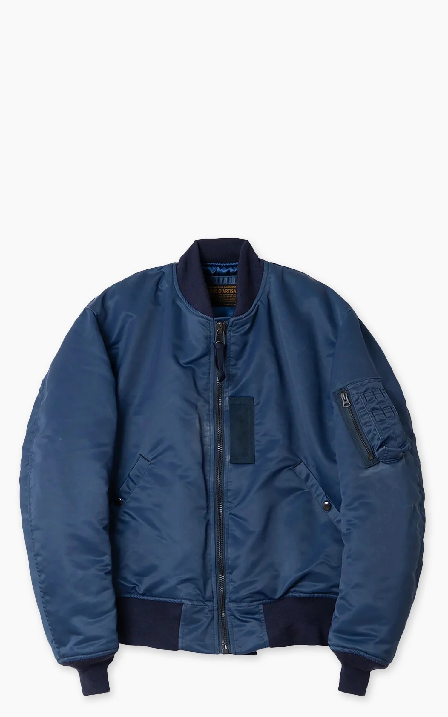 STUDIO D'ARTISAN 4623 INDIGO-DYED MA-1 - 1