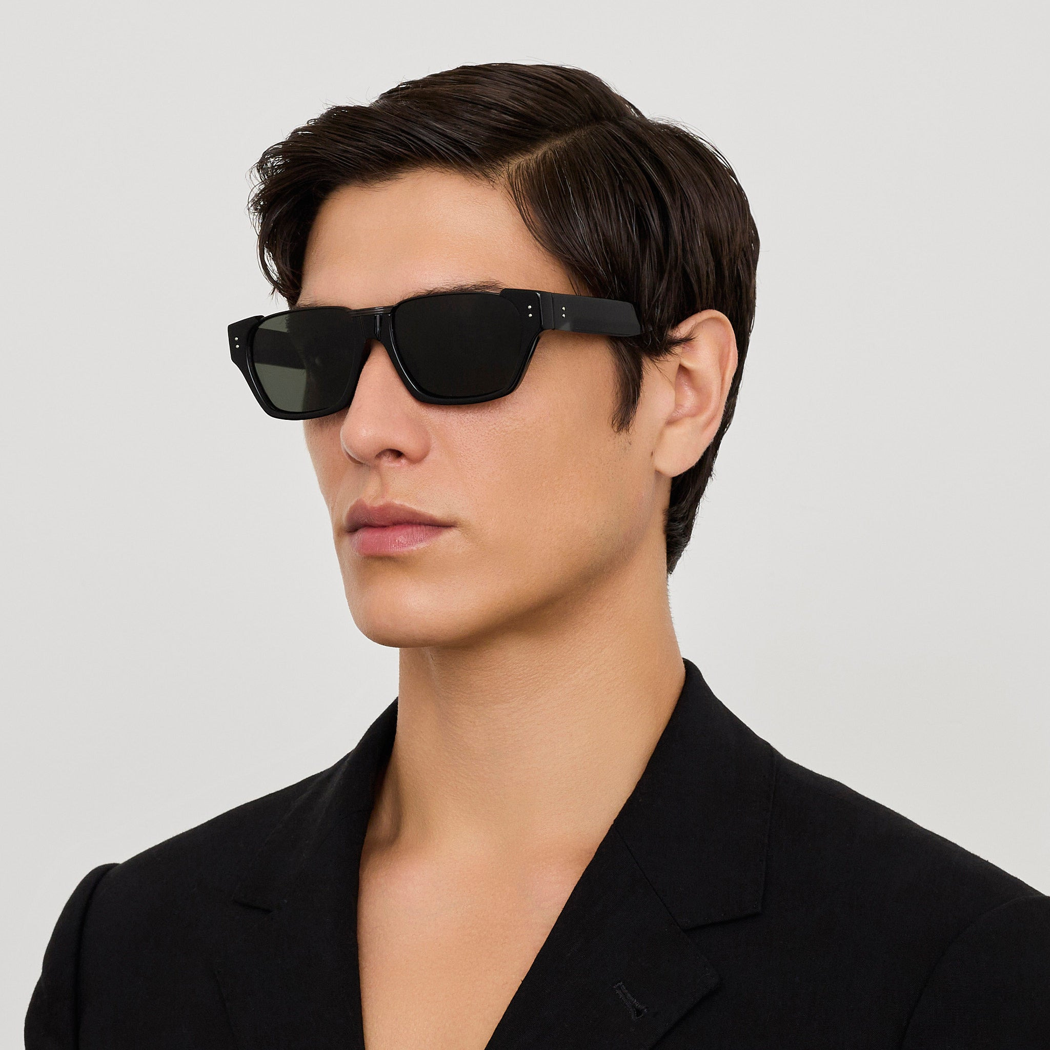 Marcel Sunglasses in Black Matt Nickel - 5