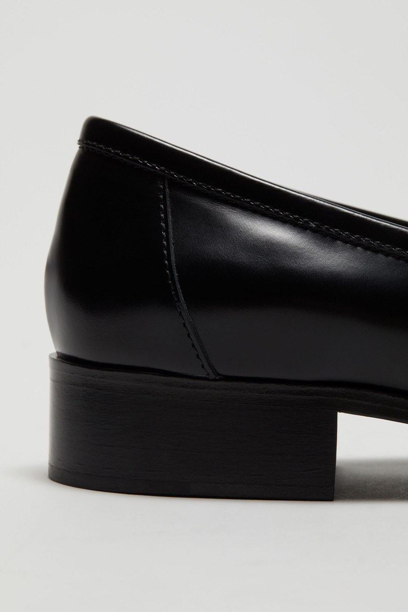 Leather loafers - Black 4