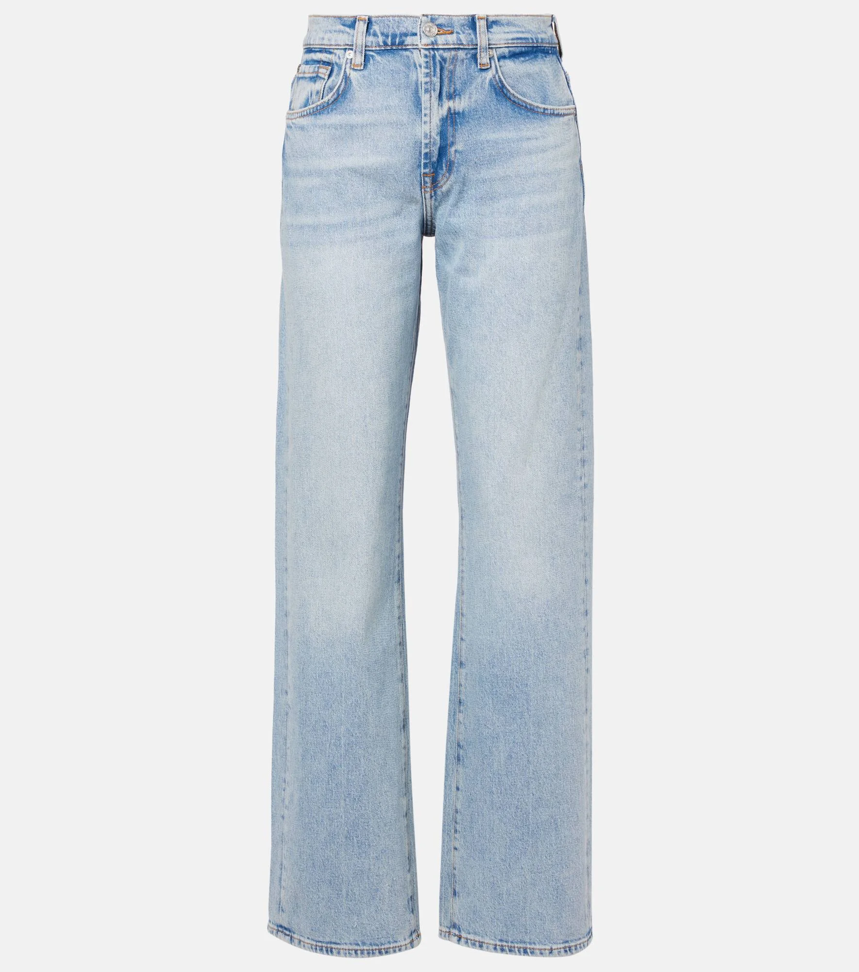 Tess mid-rise straight jeans - 1