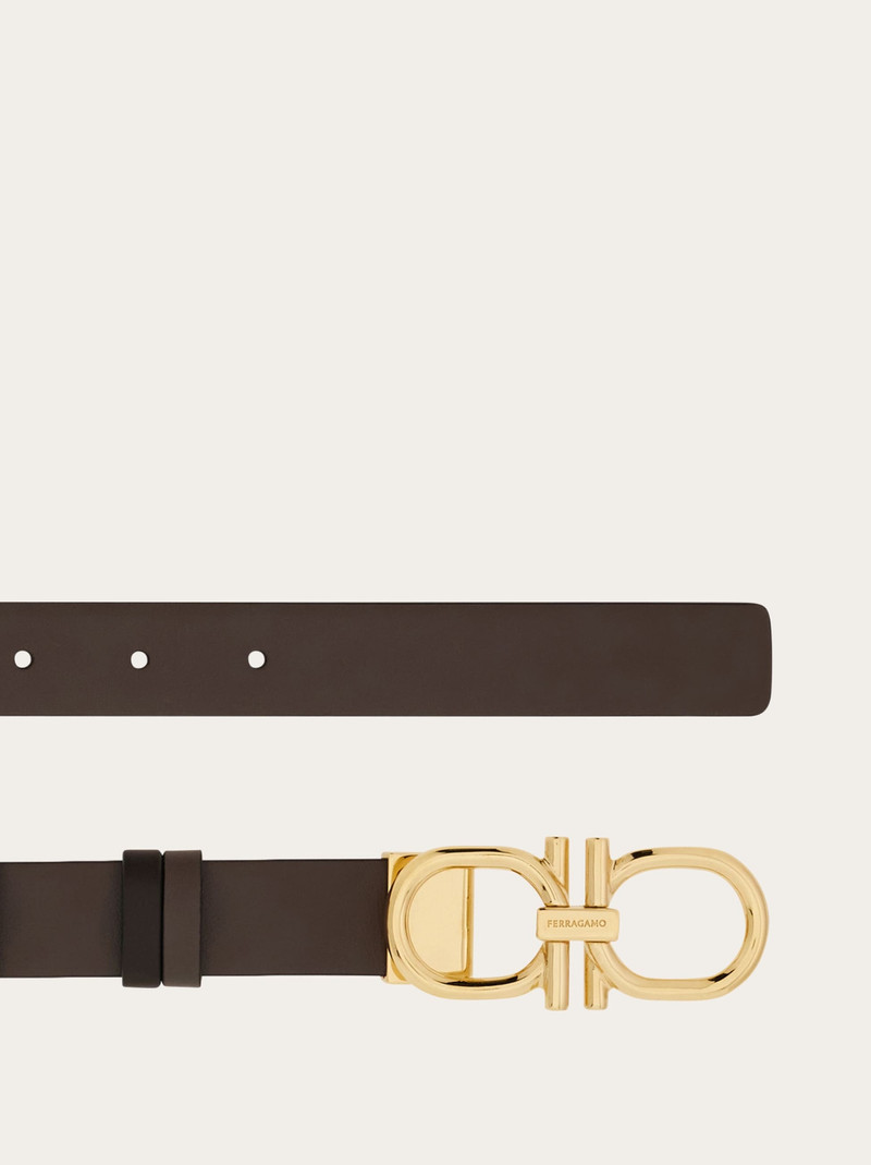 FERRAGAMO Reversible and adjustable Gancini belt outlook