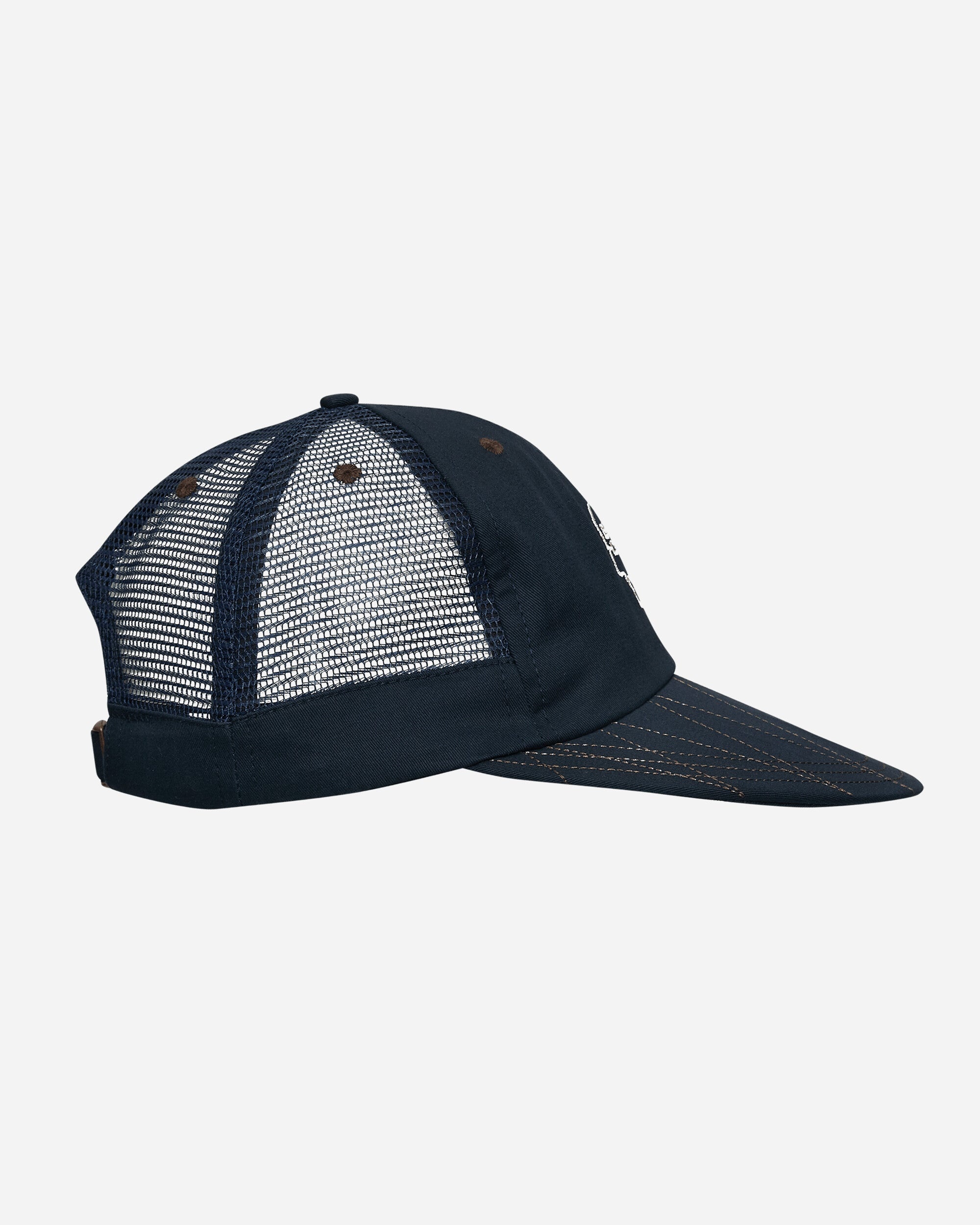 Logohead Mesh Long Brim Hat Navy - 5