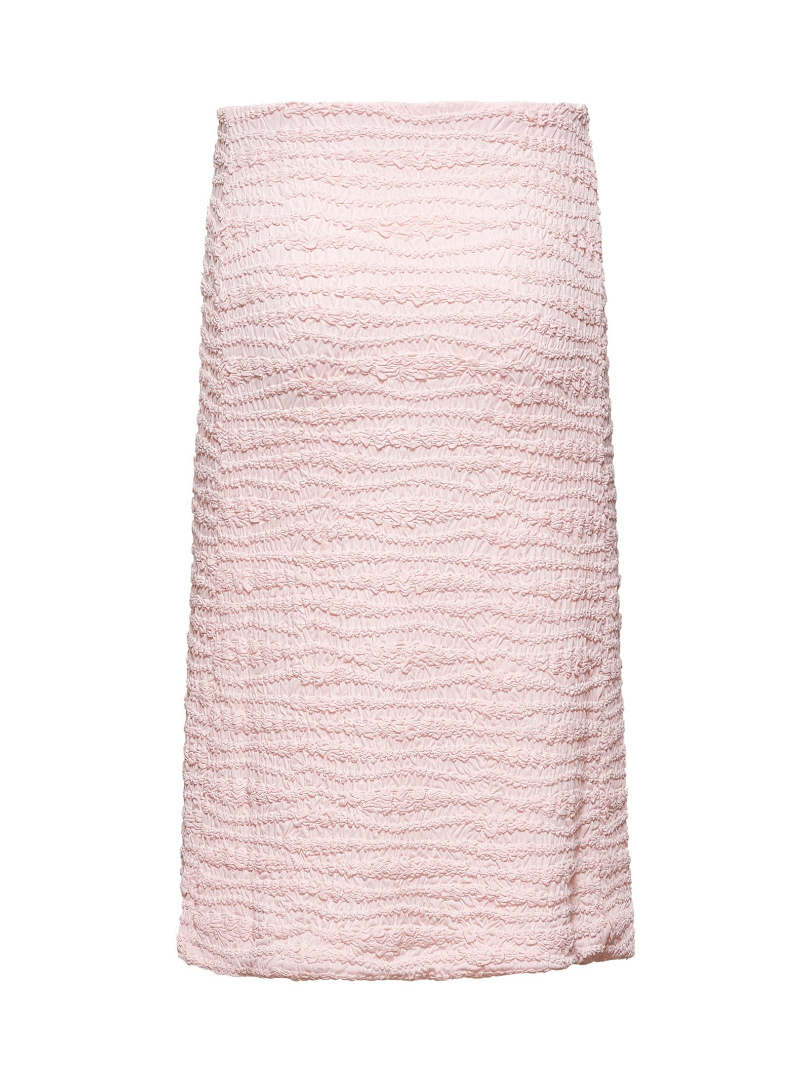 Pink embroidered crepe jersey skirt - 2