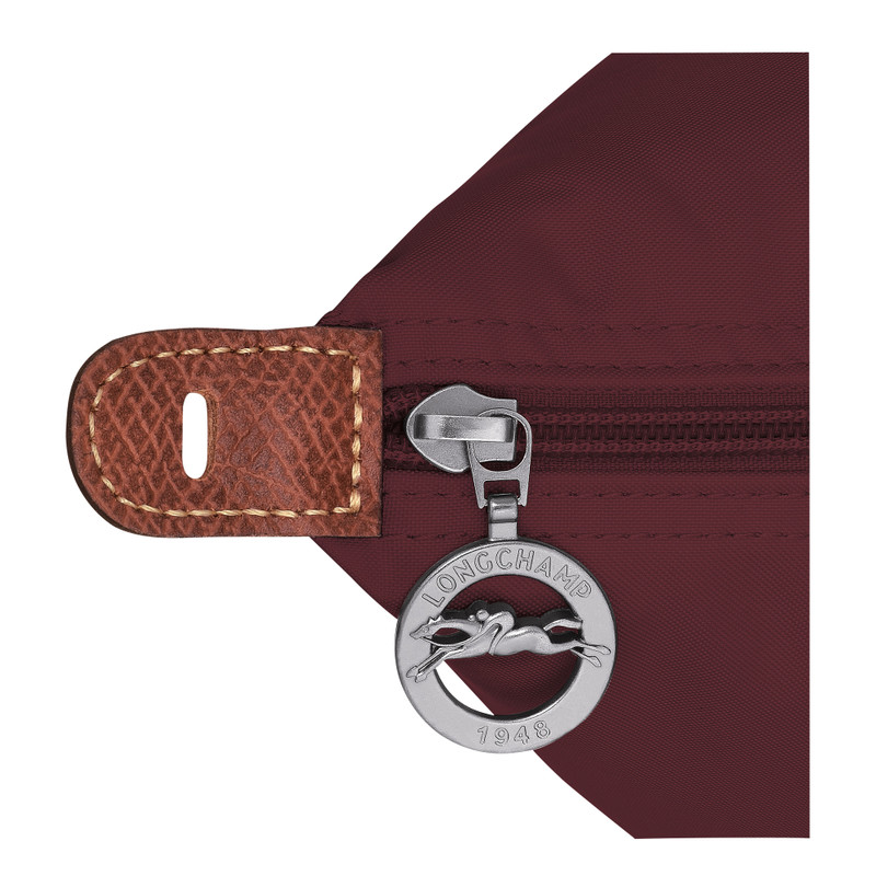 Le Pliage Original M Travel bag Burgundy - Recycled canvas 6