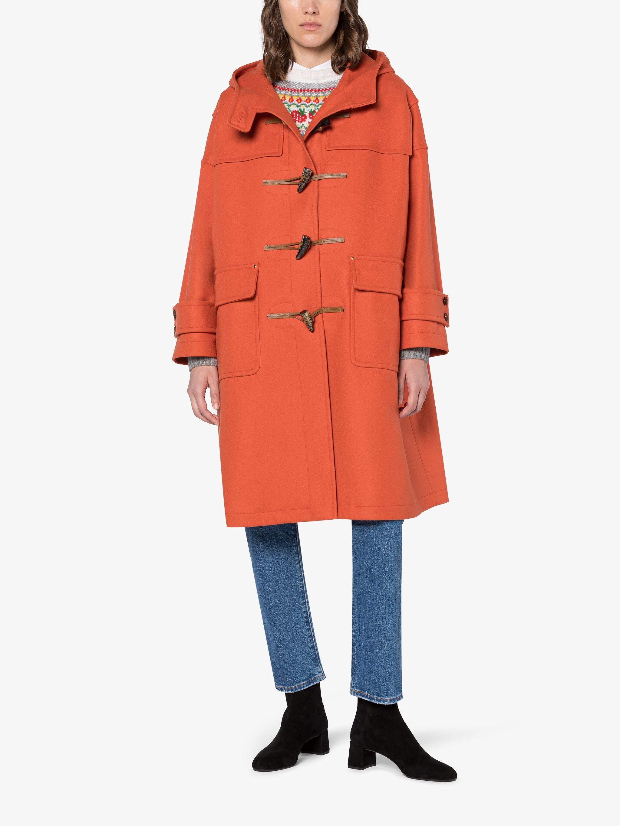 HUMBIE JAFFA WOOL DUFFLE COAT - 2