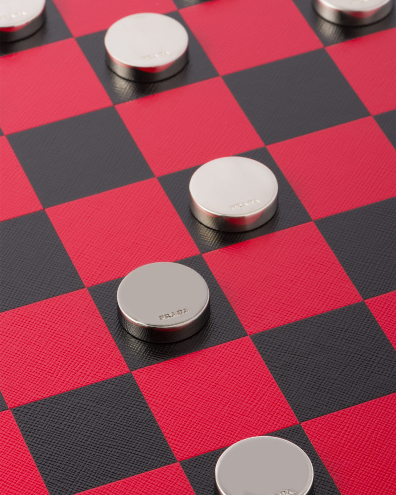 Prada Saffiano leather checkers set outlook