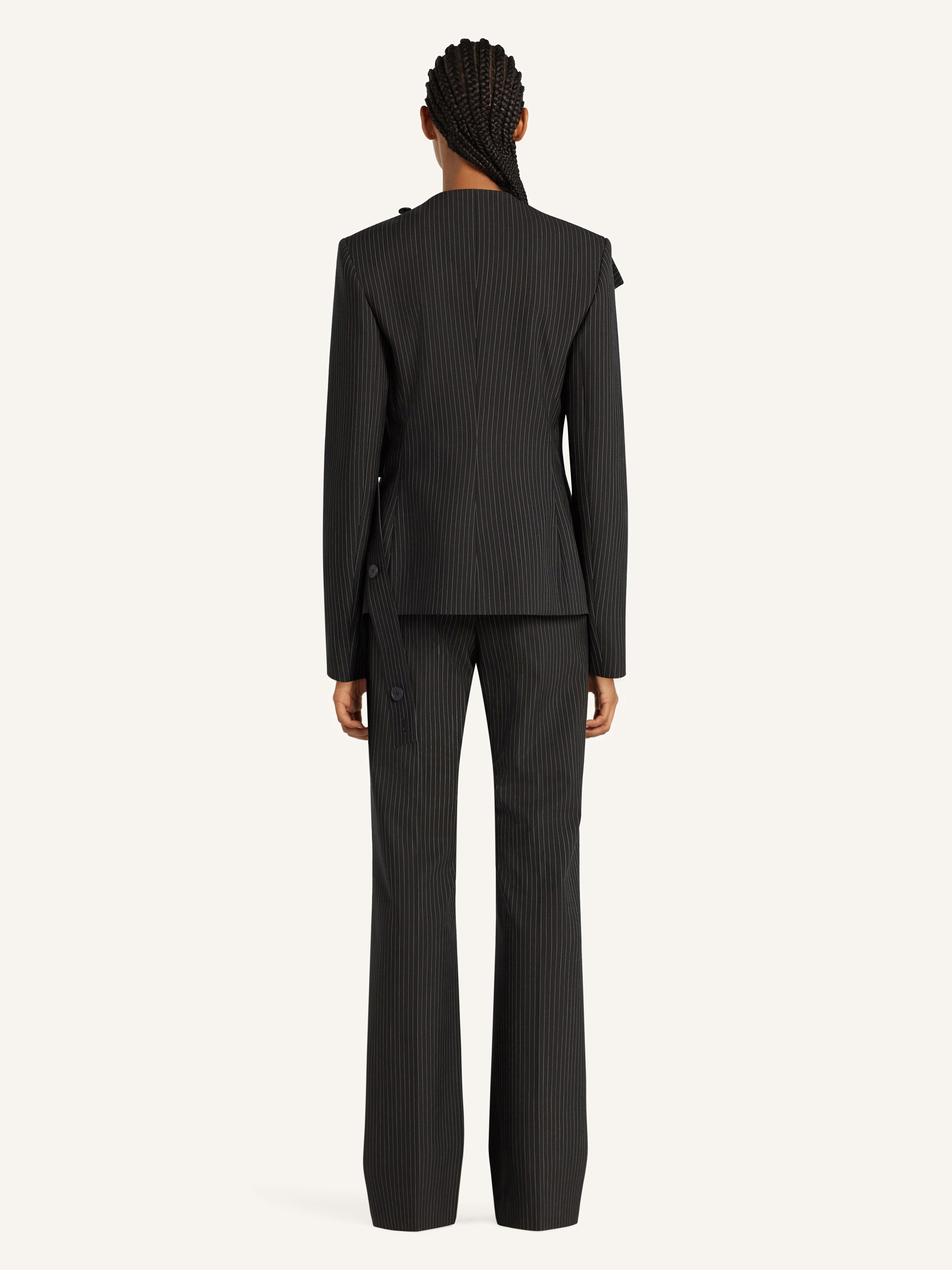 BUCKLE PINSTRIPES JACKET - 4