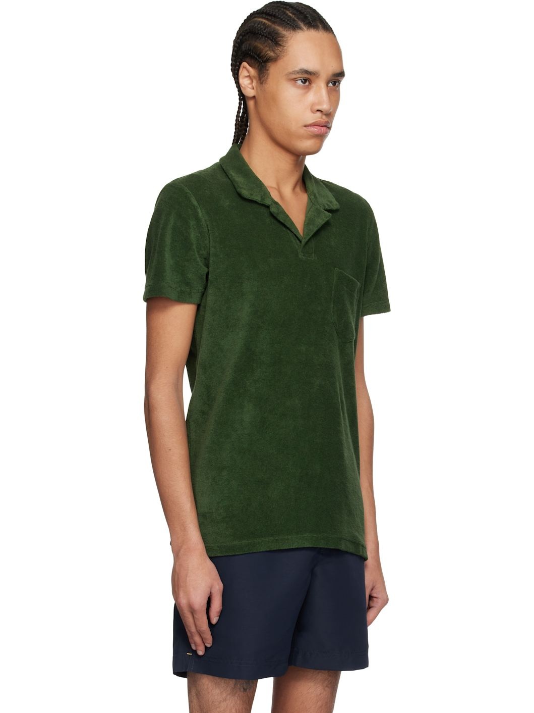 Green Terry Towelling Polo - 2