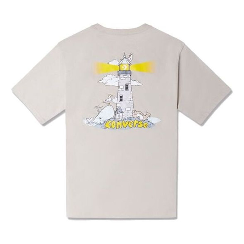 Converse Converse Lighthouse T-shirt 'Beige' 10024760-A03 outlook