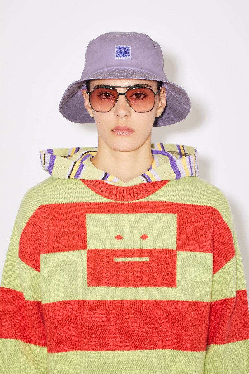 Acne Studios Heat reactive bucket hat - Black/lilac purple outlook