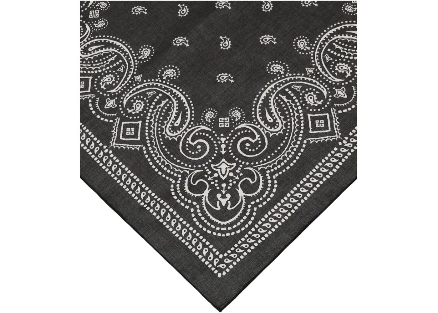 Givenchy Cotton Printed Bandana Black White - 2