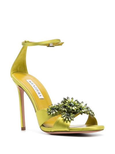 AQUAZZURA Margarita 110mm satin sandals outlook