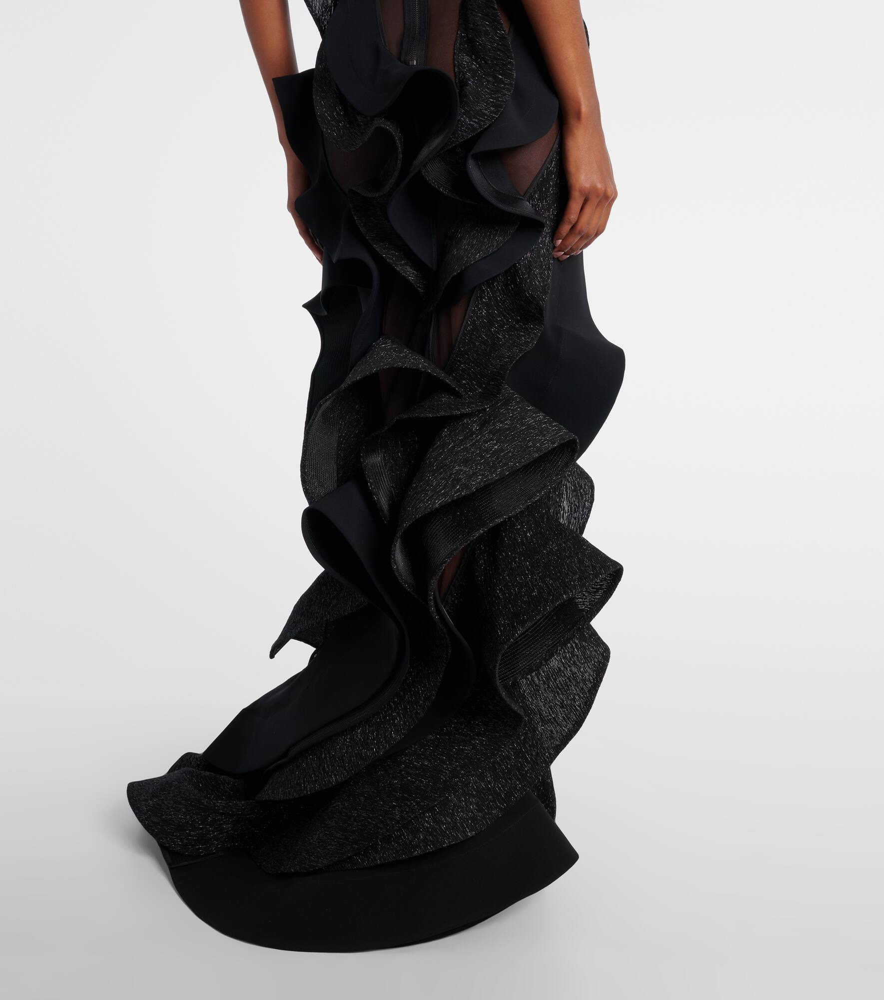 Ellipsoid Wave ruffled gown - 6
