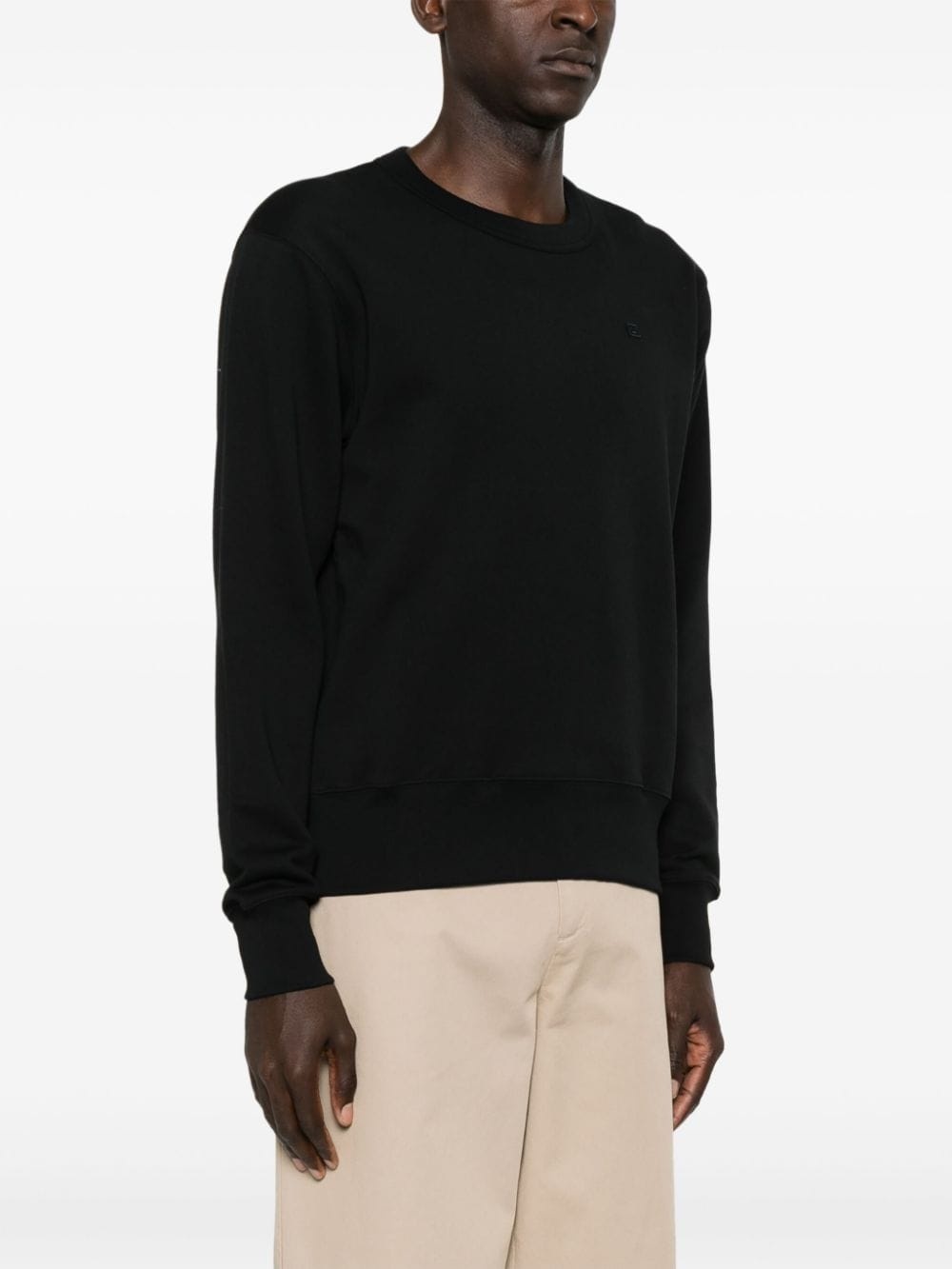 face logo-appliquÃ© cotton sweatshirt - 4