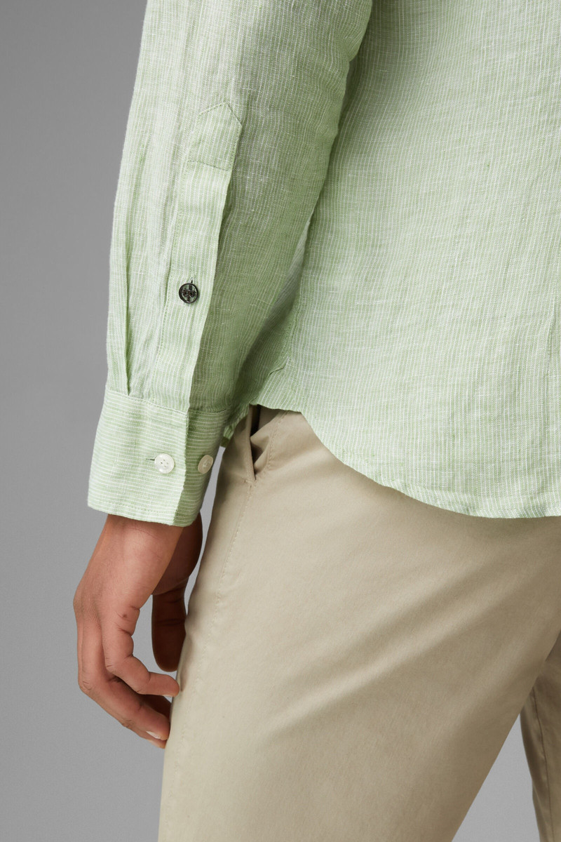 Timi Linen shirt in Light green 5