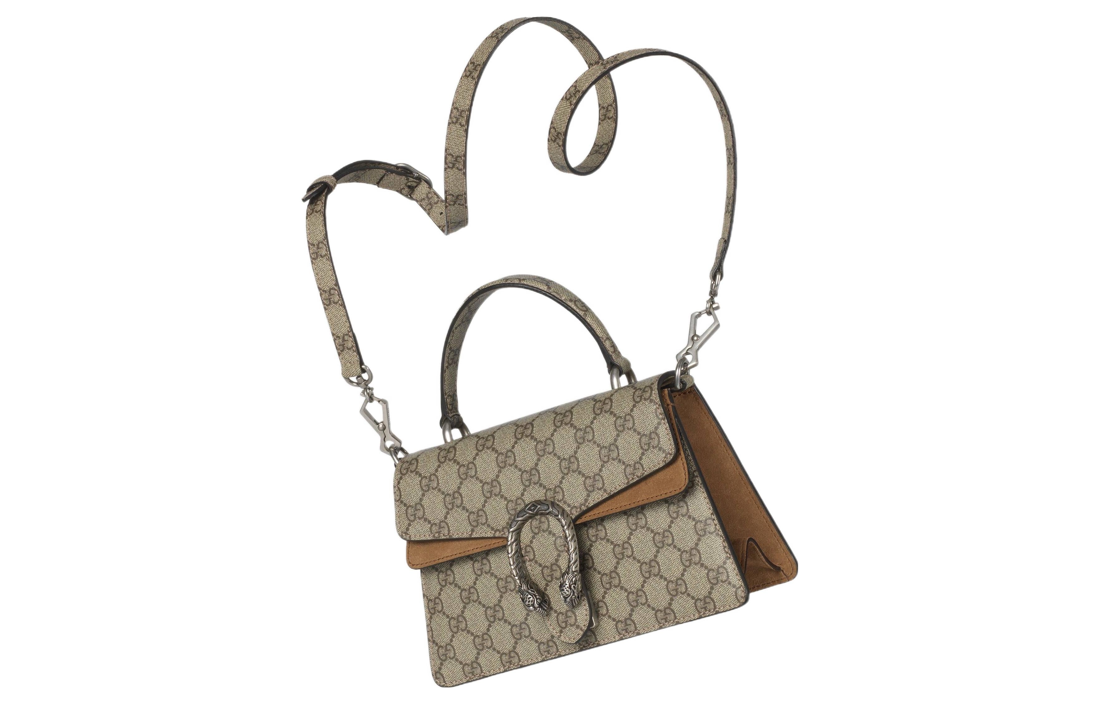 (WMNS) Gucci Small Dionysus Top Handle Bag 'Beige Ebony' 739496-KHNRN-8642 - 3