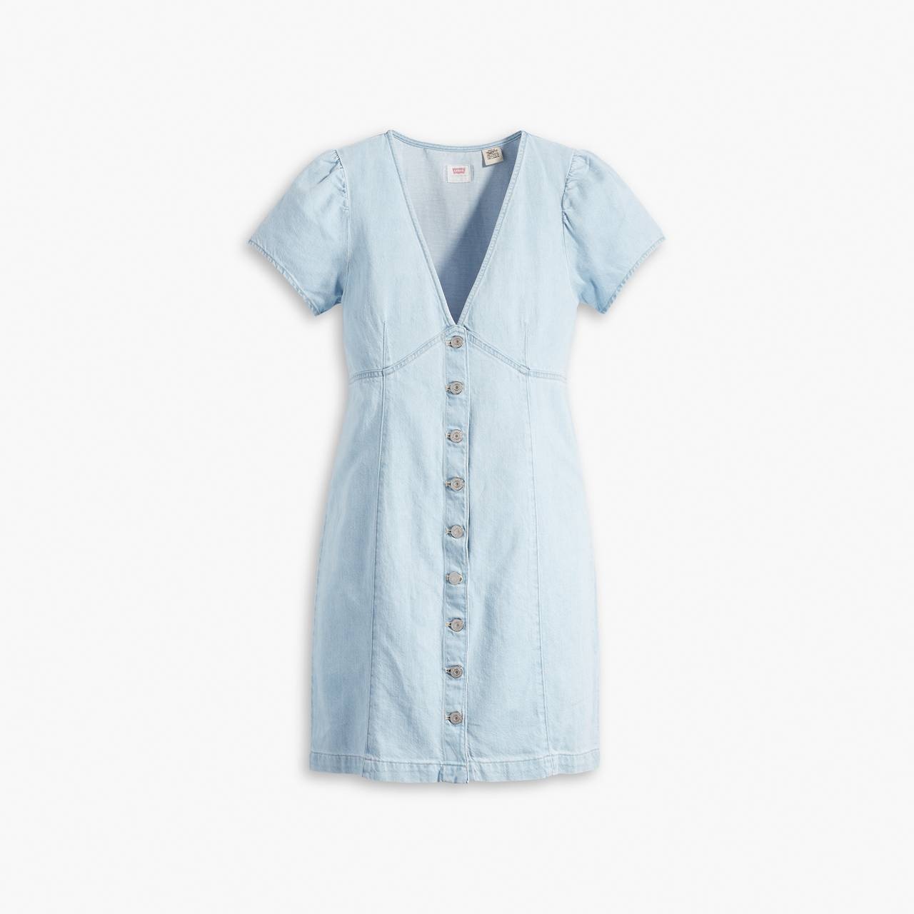 ERIN MINI DENIM DRESS - 5