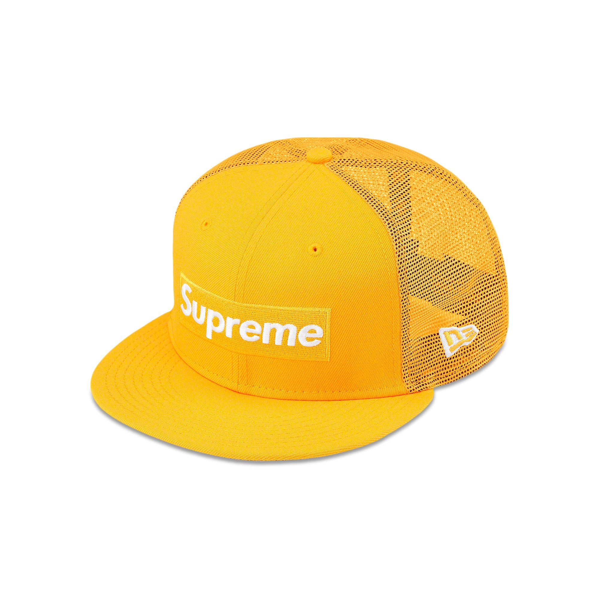 Supreme Box Logo Mesh Back New Era 'Yellow' - 1