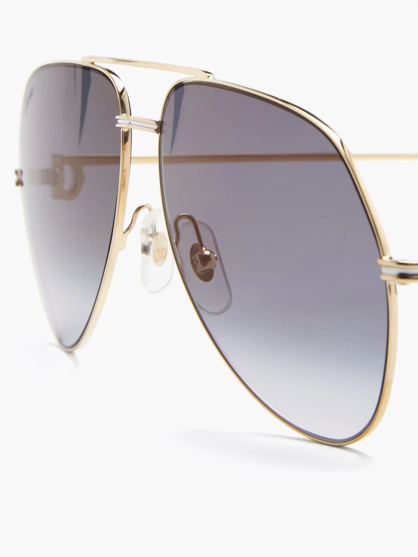 Première de Cartier aviator metal sunglasses - 2