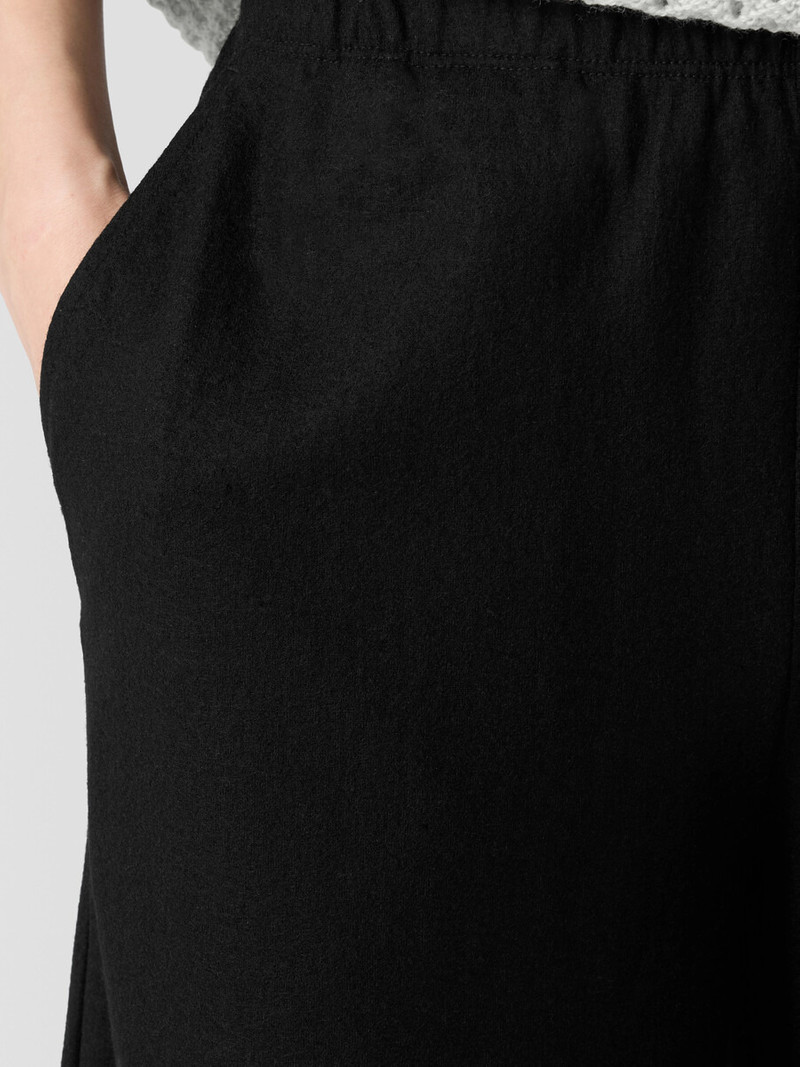 Felted Wool Jersey Wide-Leg Pant 5