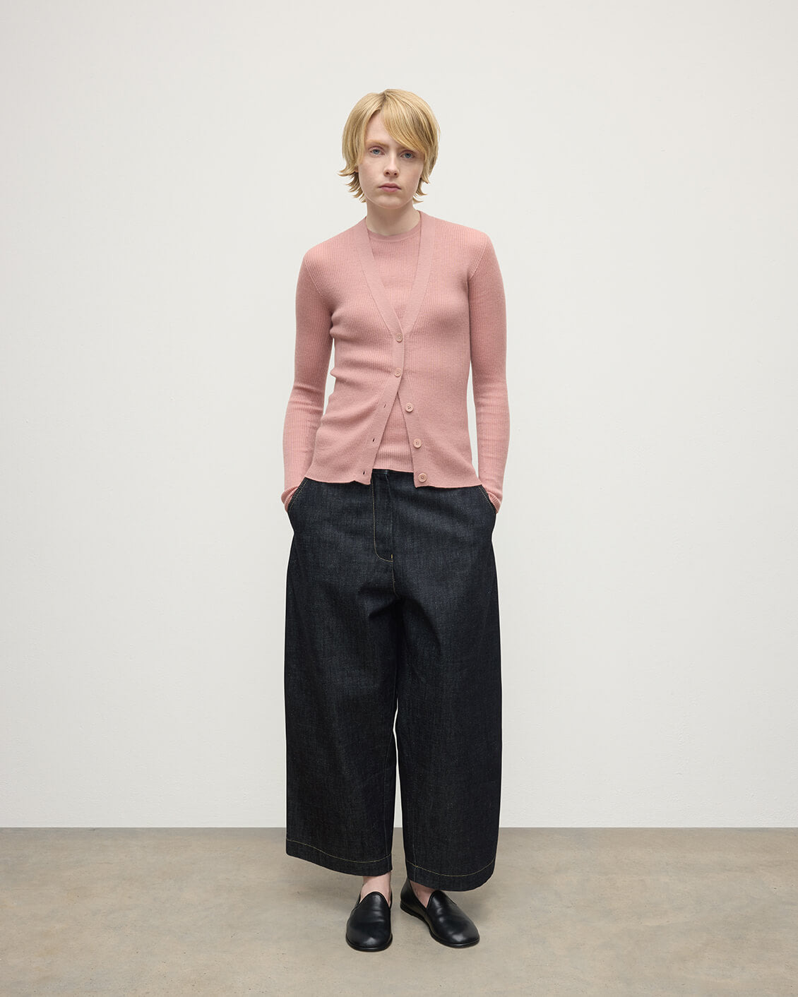 Superfine Cashmere Pink Cardigan - 2