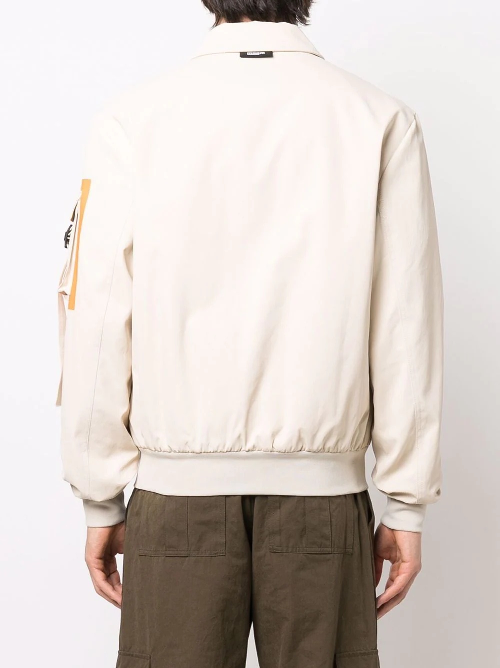 cargo-pocket bomber jacket - 4