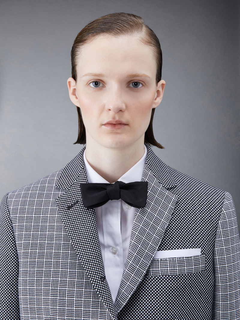 Fun-Mix Birdseye and Parquet Weave Suiting Classic Sport Coat 7