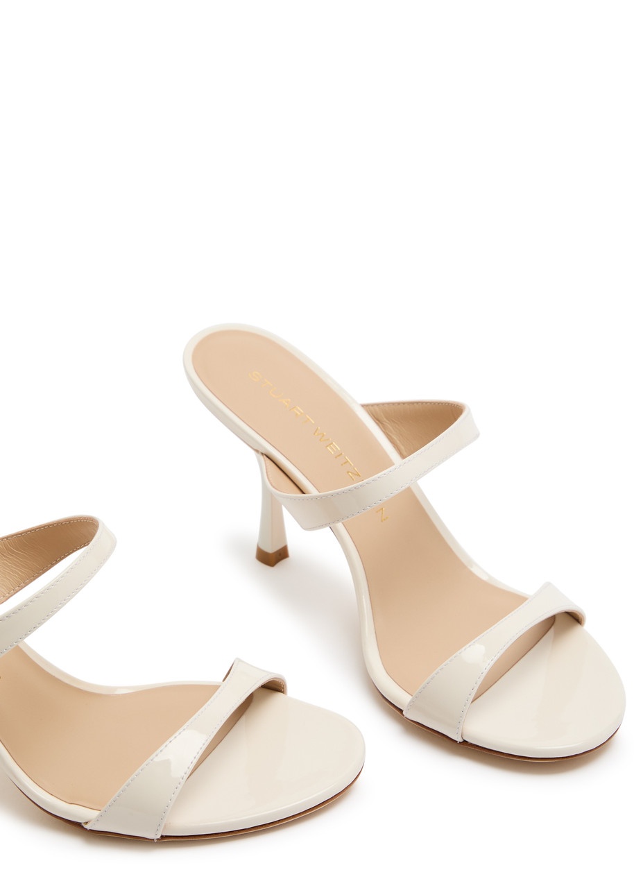 Stuart Weitzman Nudist 85 Patent Leather Mules - 3