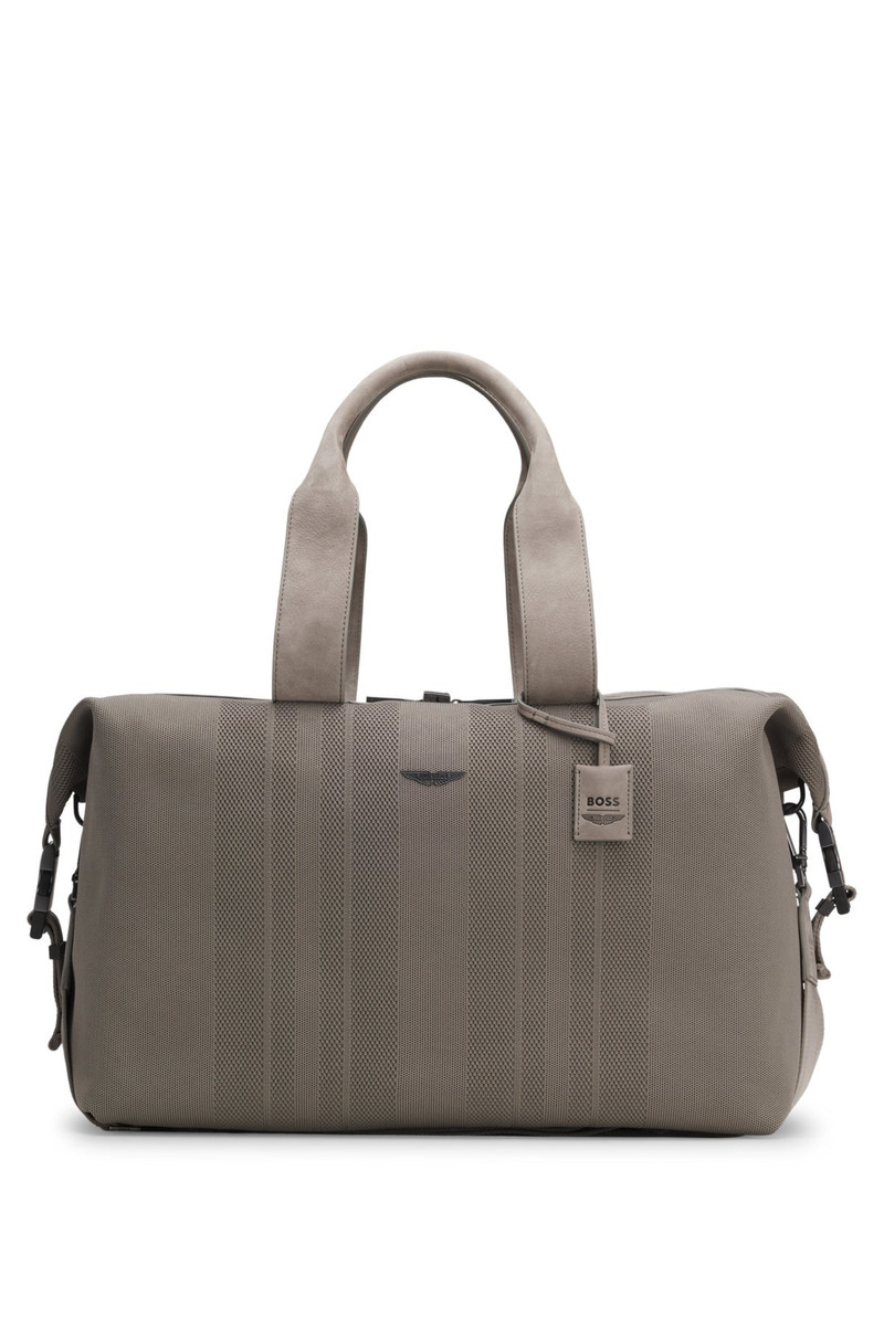 BOSS X ASTON MARTIN KNITTED HOLDALL WITH SUEDE TRIMS 2