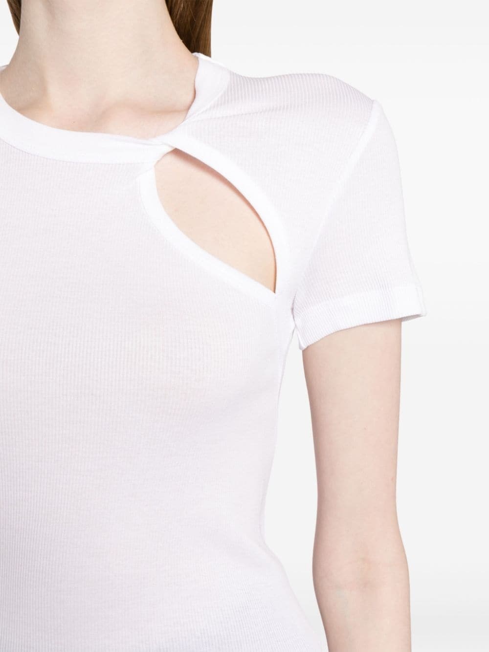 asymmetric short-sleeve top - 5