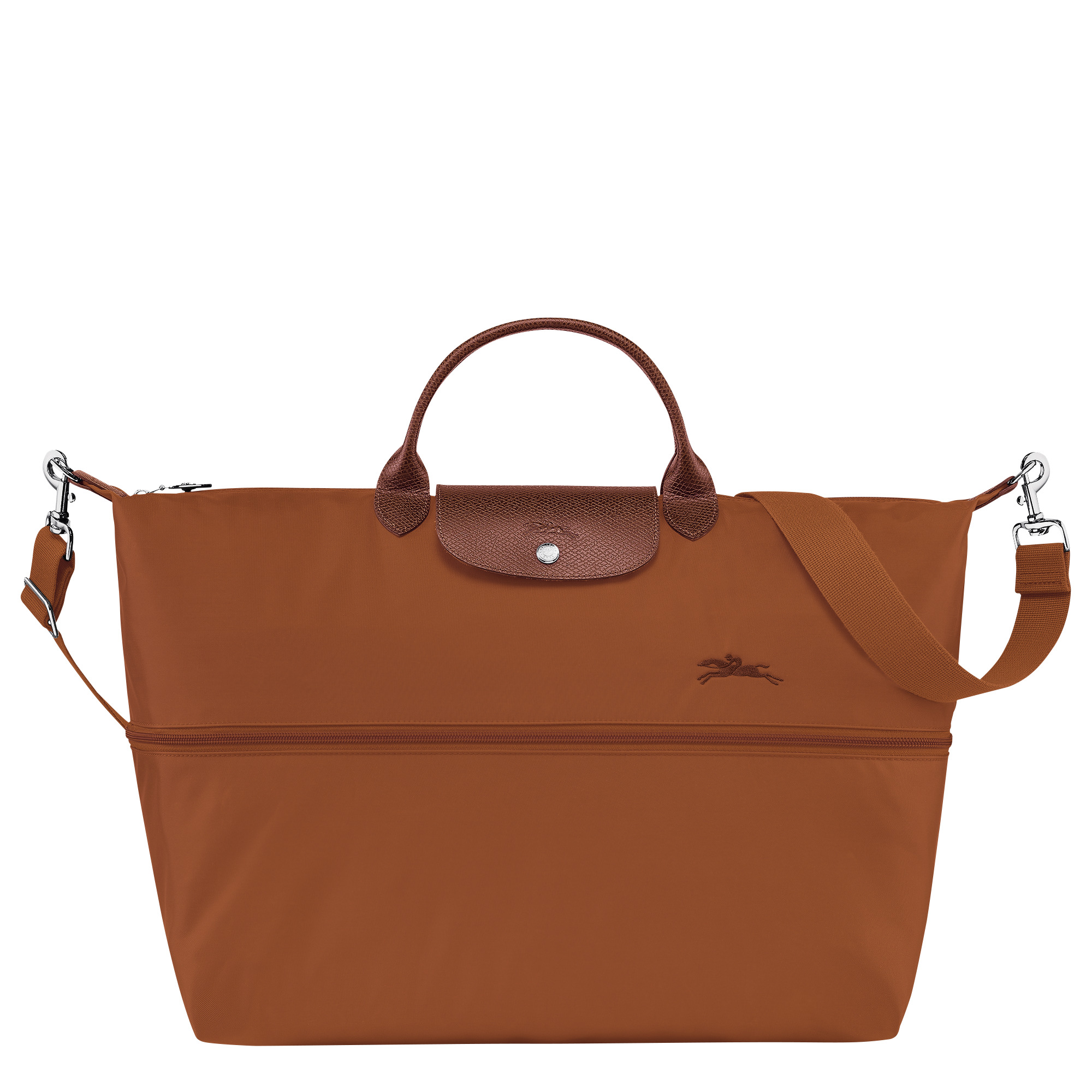 Le Pliage Green Travel bag expandable Cognac - Recycled canvas - 5