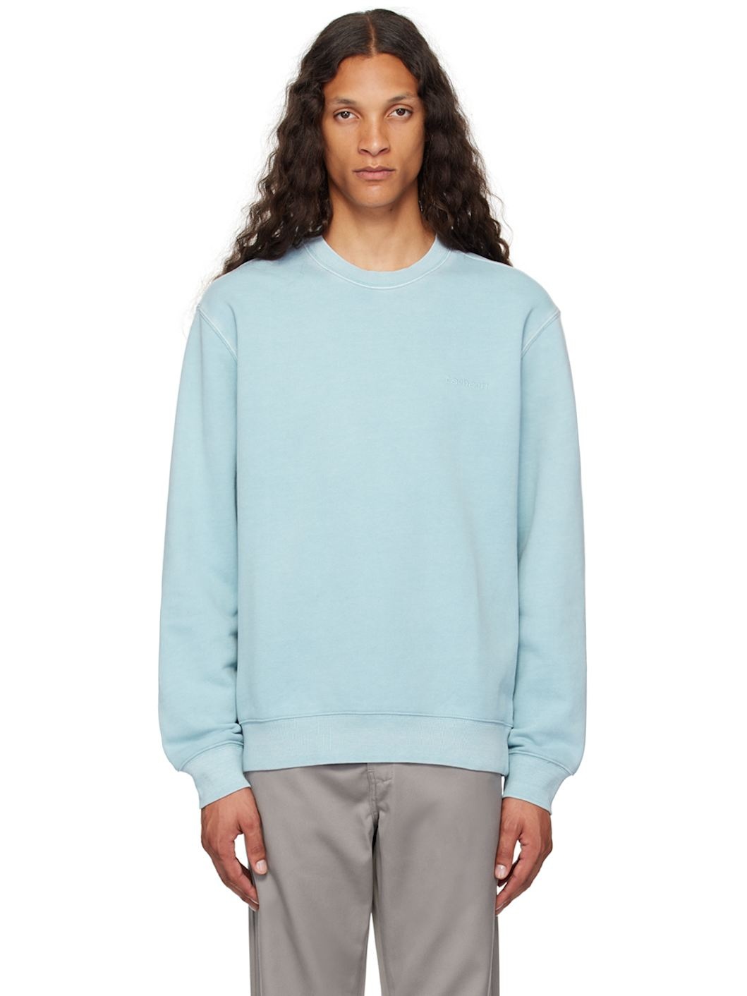 Blue Duster Script Sweatshirt - 1