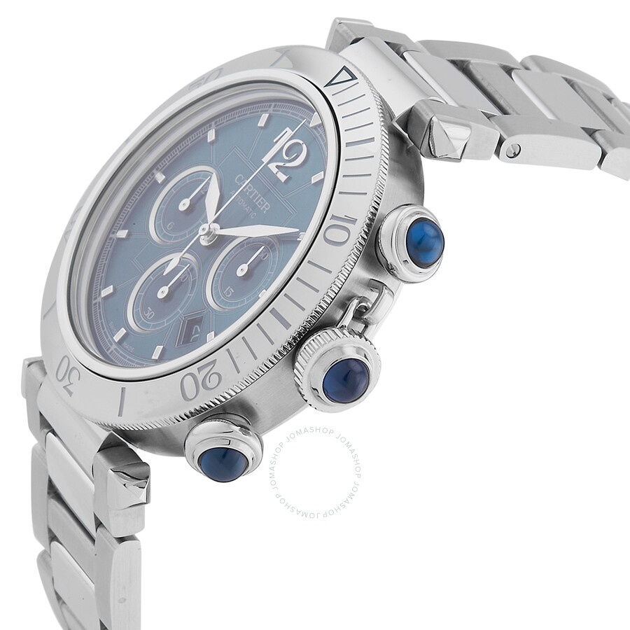 Cartier Pasha 41mm Chronograph Automatic Blue Dial Men's Watch WSPA0039 - 2