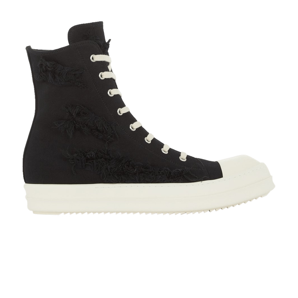 Rick Owens DRKSHDW Fogachine Slashed Stretch Denim High 'Black Milk' - 1