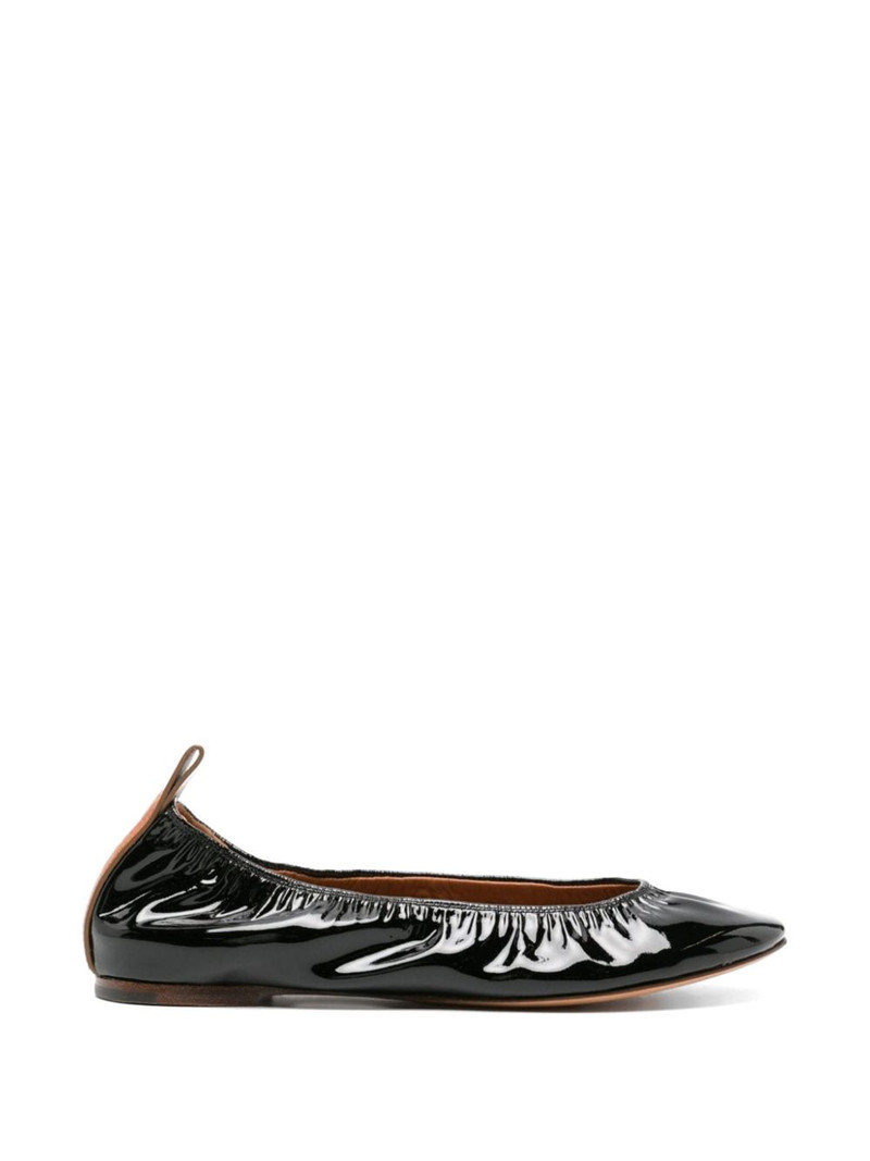 patent-leather slip-on ballet flats 1