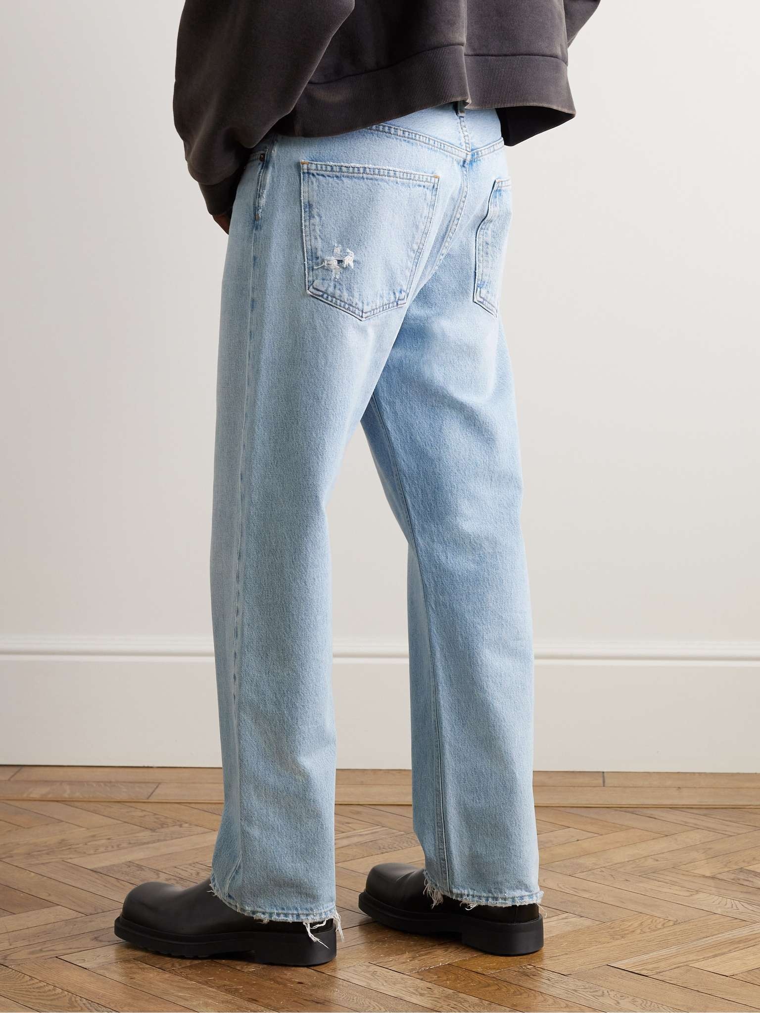 90's Straight-Leg Distressed Jeans - 4