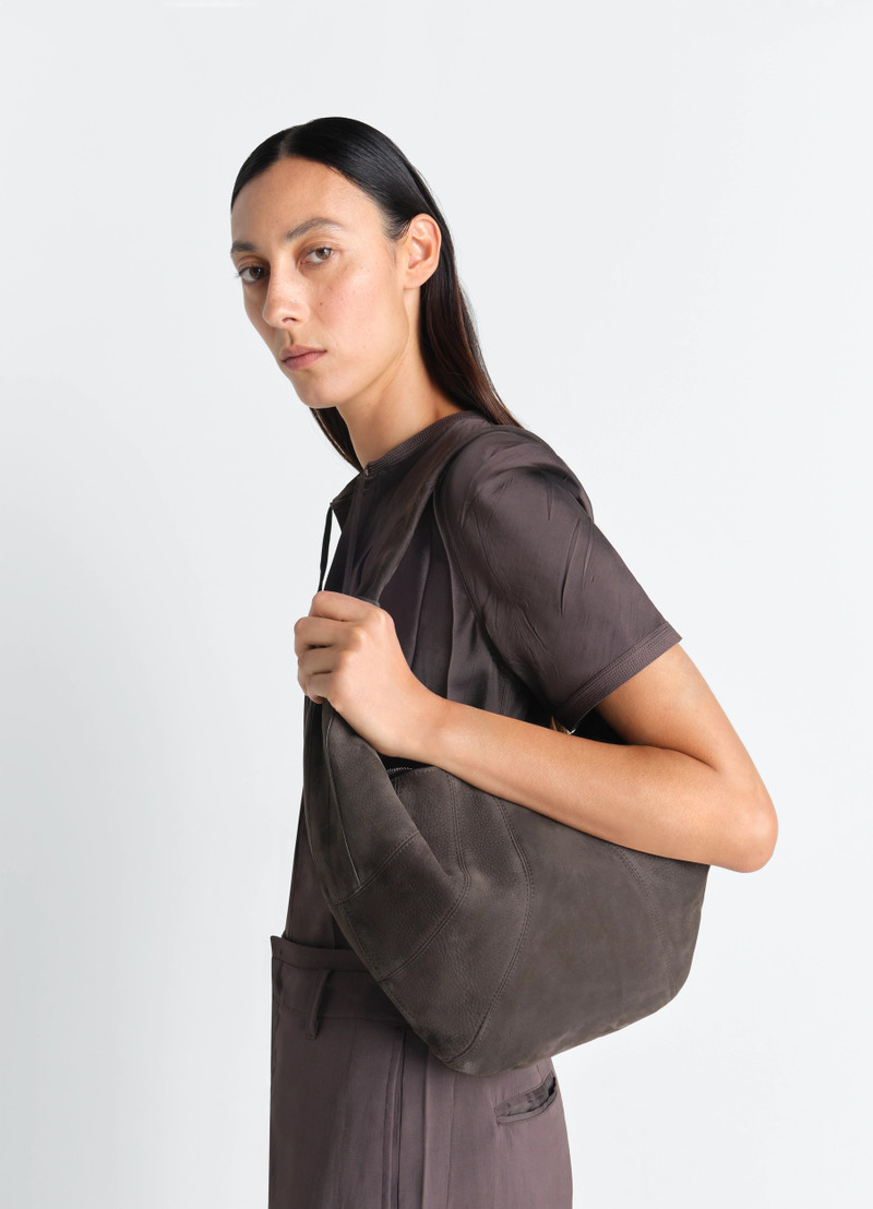 Lemaire FORTUNE CROISSANT BAG IN ALPACA NUBUCK LEATHER outlook