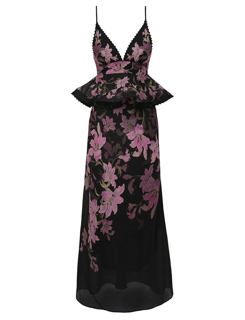DAWNING RUFFLE SLIP DRESS - 1